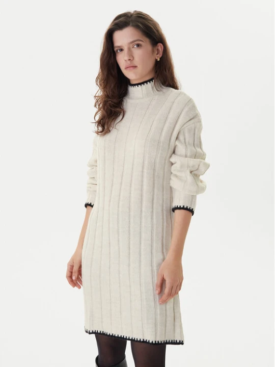 Zdjęcie produktu ONLY Sukienka dzianinowa Chick Stitch 15366020 Beżowy Loose Fit