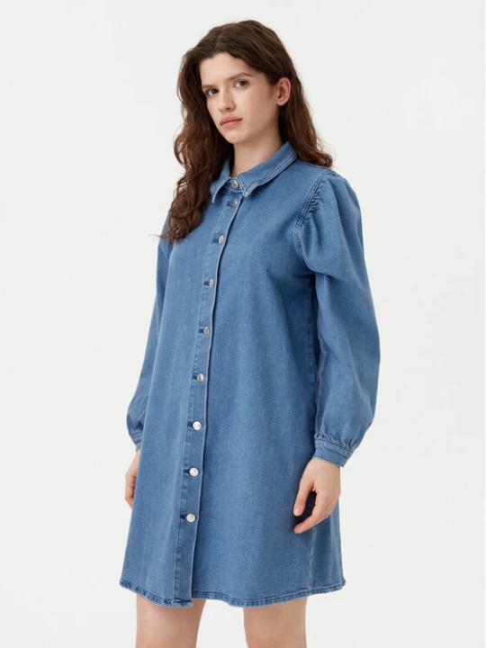 Zdjęcie produktu ONLY Sukienka jeansowa Alma 15345570 Niebieski Regular Fit