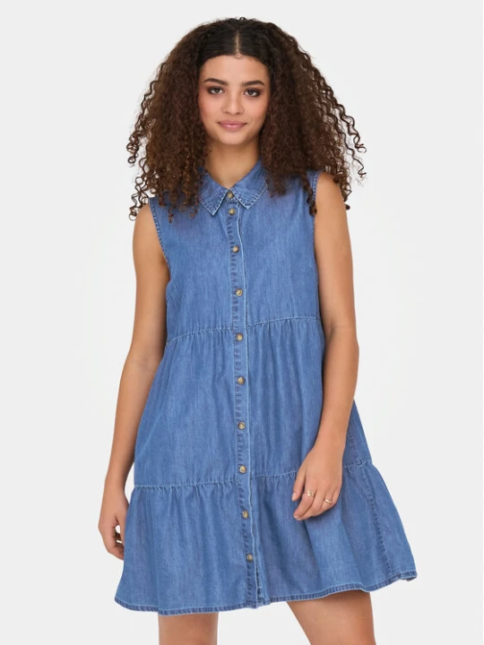 Zdjęcie produktu ONLY Sukienka jeansowa Bea 15344263 Niebieski Regular Fit