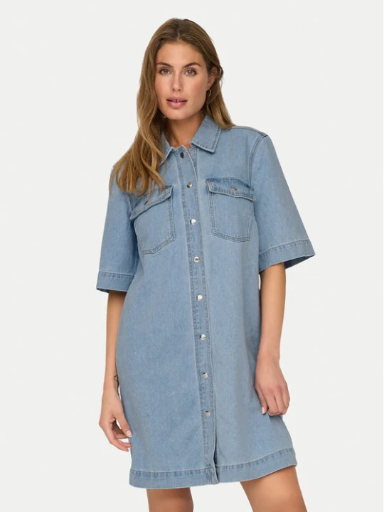 Zdjęcie produktu ONLY Sukienka jeansowa Belle 15324384 Niebieski Regular Fit