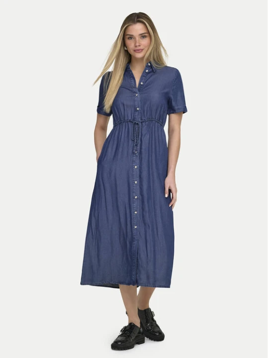 Zdjęcie produktu ONLY Sukienka jeansowa Charis 15363971 Granatowy Regular Fit
