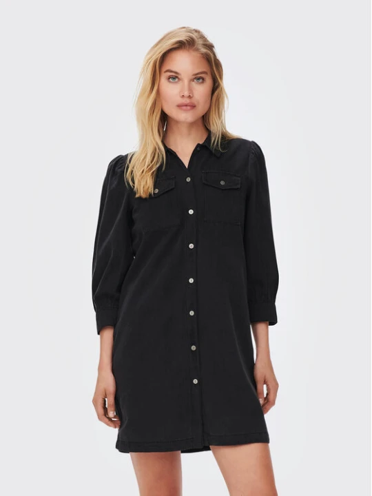 Zdjęcie produktu ONLY Sukienka jeansowa Felica 15227104 Czarny Regular Fit