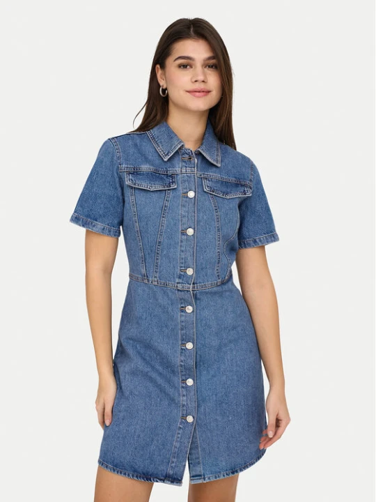 Zdjęcie produktu ONLY Sukienka jeansowa Malia 15355044 Niebieski Regular Fit