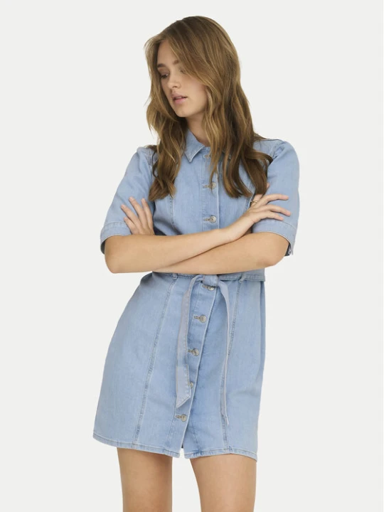 Zdjęcie produktu ONLY Sukienka jeansowa Vibbe 15372569 Niebieski Regular Fit