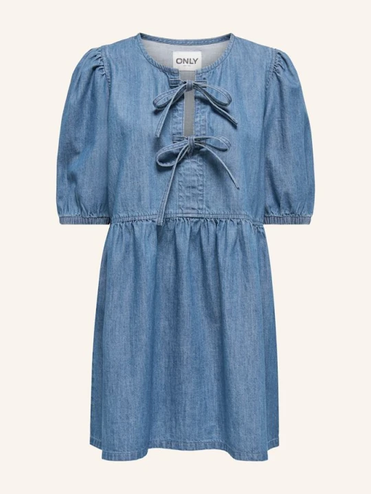 Zdjęcie produktu Only Sukienka Jeansowa Z Rękawami 3/4 blau NIEBIESKI
