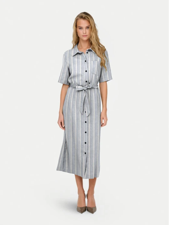 Zdjęcie produktu ONLY Sukienka koszulowa Caro 15338884 Niebieski Regular Fit