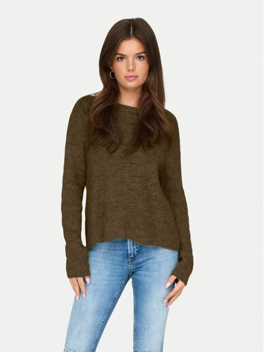 Zdjęcie produktu ONLY Sweter 15234745 Brązowy Regular Fit