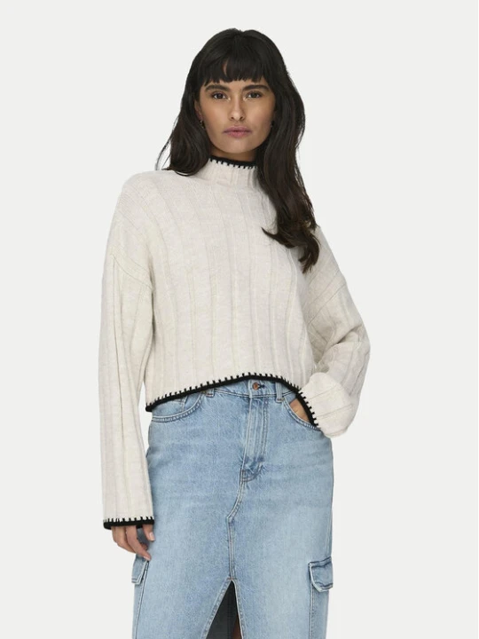 Zdjęcie produktu ONLY Sweter 15329963 Beżowy Regular Fit