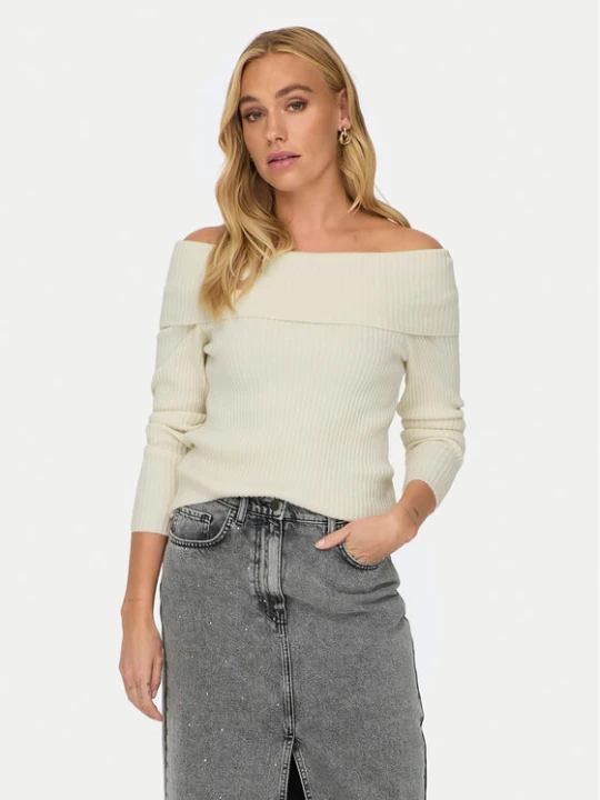 Zdjęcie produktu ONLY Sweter Katia 15311830 Écru Regular Fit Kremowy