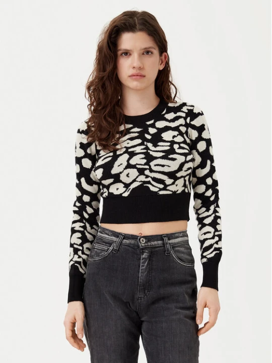 Zdjęcie produktu ONLY Sweter Lima 15339828 Czarny Cropped Fit