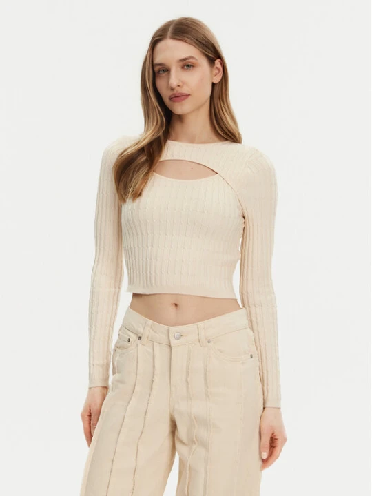Zdjęcie produktu ONLY Sweter Meddi 15339582 Beżowy Cropped Fit