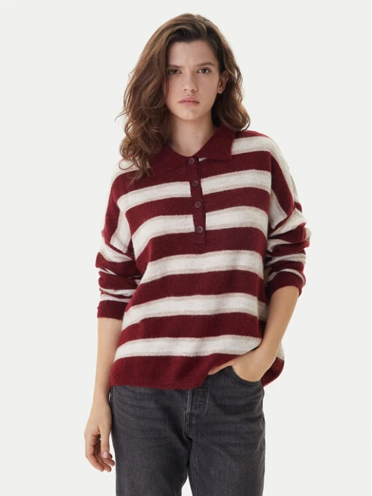 Zdjęcie produktu ONLY Sweter Talio 15358606 Bordowy Regular Fit