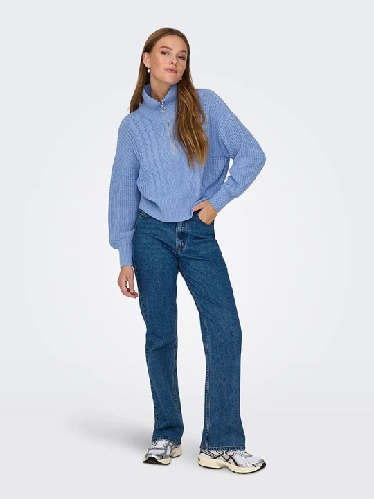 Zdjęcie produktu ONLY Sweter w kolorze błękitnym rozmiar: XL