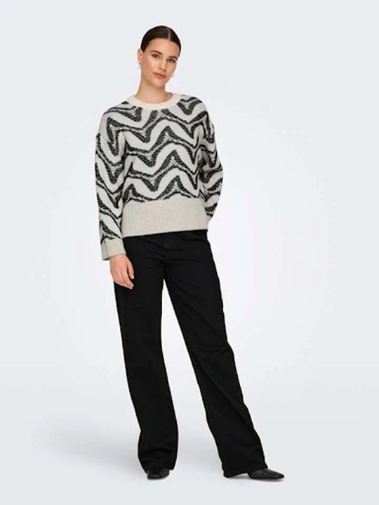 Zdjęcie produktu ONLY Sweter w kolorze czarno-białym rozmiar: XS