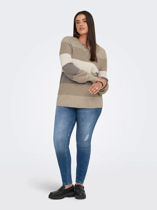 Zdjęcie produktu ONLY Sweter w kolorze jasnobrązowo-beżowym rozmiar: M-46 / 48