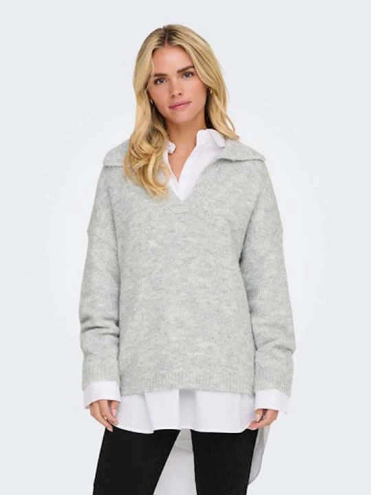 Zdjęcie produktu ONLY Sweter w kolorze jasnoszarym rozmiar: M