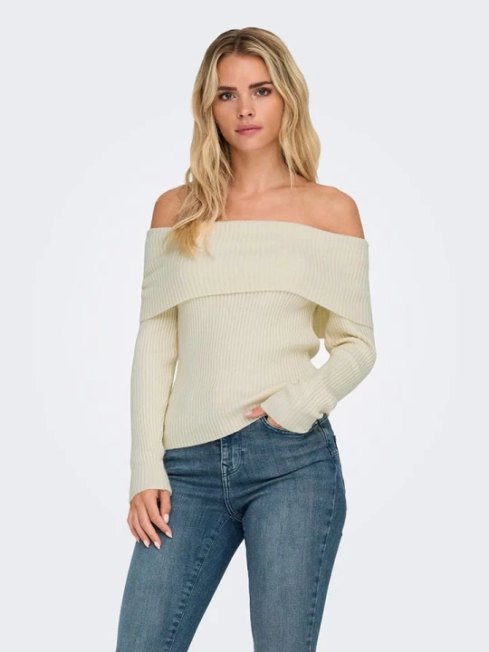 Zdjęcie produktu ONLY Sweter w kolorze kremowym rozmiar: M