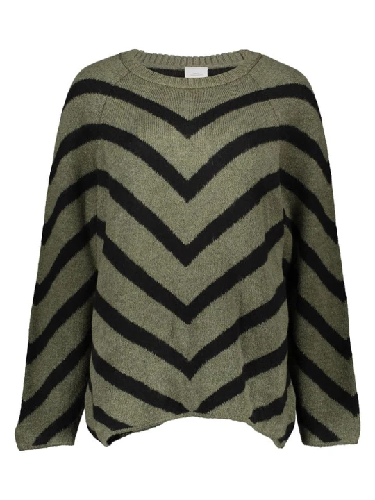 Zdjęcie produktu ONLY Sweter w kolorze oliwkowo-czarnym rozmiar: XL-54