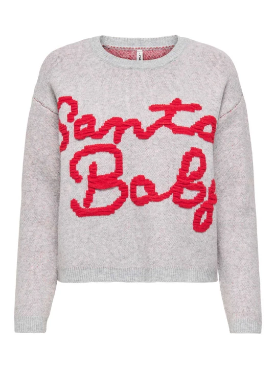 Zdjęcie produktu ONLY Sweter w kolorze szaro-czerwonym rozmiar: M