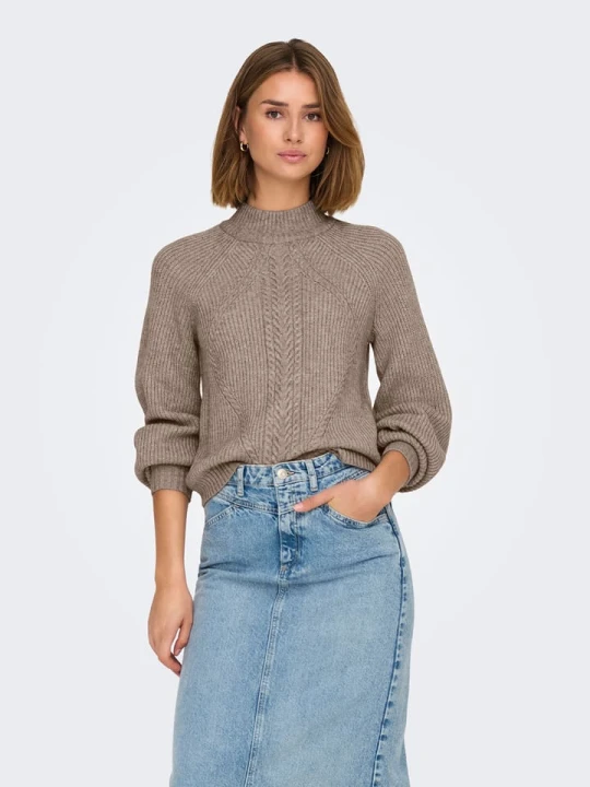Zdjęcie produktu ONLY Sweter w kolorze szarobrązowym rozmiar: XL