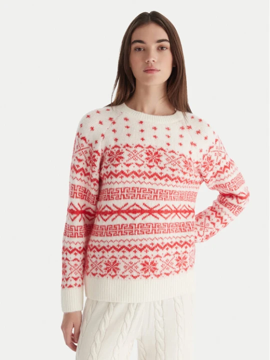 Zdjęcie produktu ONLY Sweter Xmas Nordic 15354824 Czerwony Regular Fit