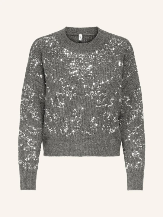 Zdjęcie produktu Only Sweter Z Cekinami grau