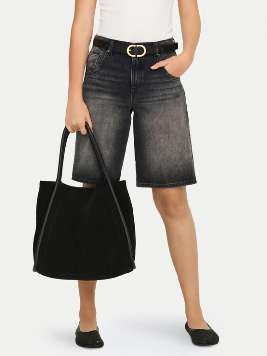 Zdjęcie produktu ONLY Szorty jeansowe Mate Reg 15340976 Czarny Regular Fit