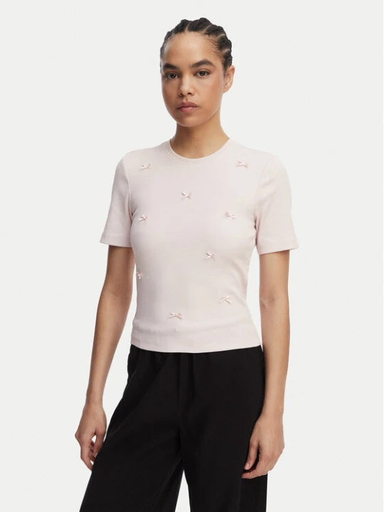 Zdjęcie produktu ONLY T-Shirt Femke 15369336 Różowy jasny Slim Fit