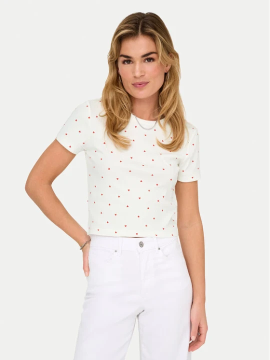 Zdjęcie produktu ONLY T-Shirt Fenja 15347986 Biały Slim Fit