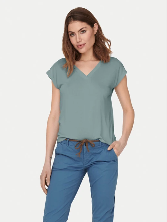 Zdjęcie produktu ONLY T-Shirt Free 15287041 Zielony Regular Fit