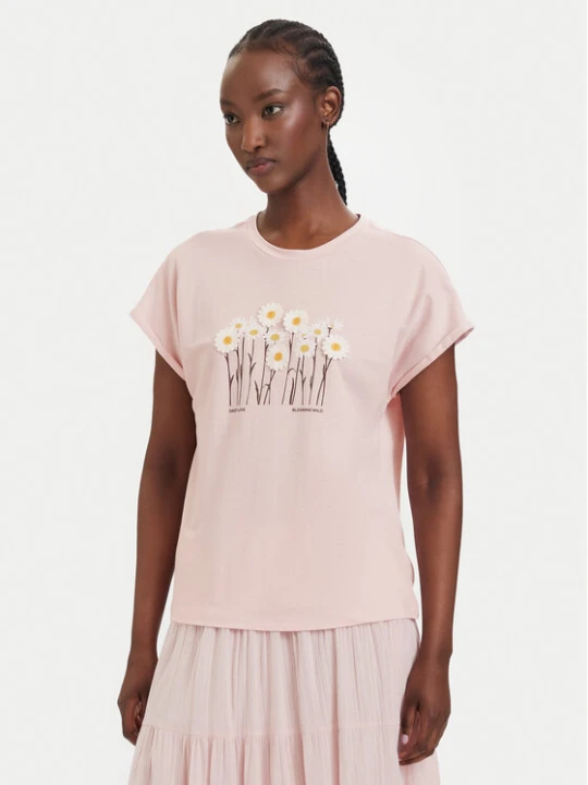 Zdjęcie produktu ONLY T-Shirt Jany 15372108 Różowy jasny Regular Fit