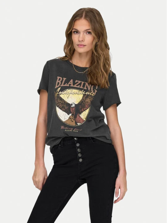 Zdjęcie produktu ONLY T-Shirt Lucy 15215721 Czarny Regular Fit