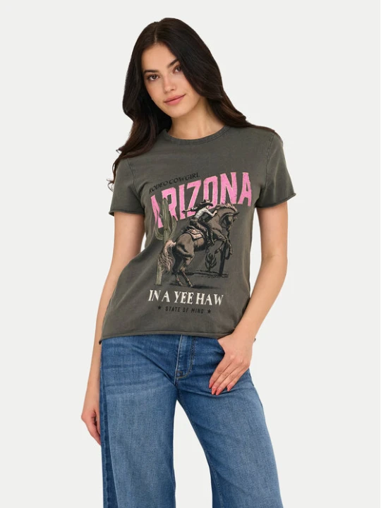 Zdjęcie produktu ONLY T-Shirt Lucy 15215721 Szary Regular Fit