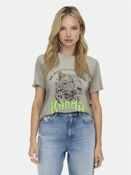 Zdjęcie produktu ONLY T-Shirt Lucy 15307412 Szary Regular Fit