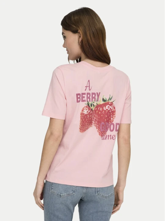 Zdjęcie produktu ONLY T-Shirt Lucy 15367829 Czerwony Regular Fit