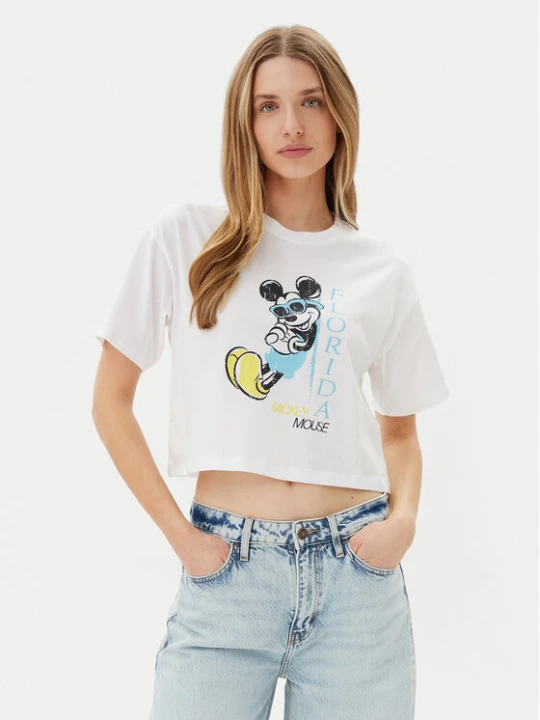 Zdjęcie produktu ONLY T-Shirt Mickey Minnie 15348126 Biały Regular Fit