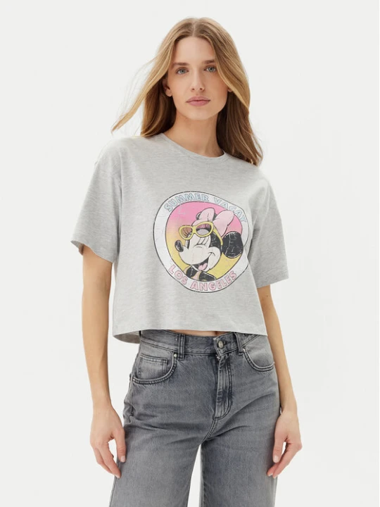 Zdjęcie produktu ONLY T-Shirt Mickey Minnie 15348126 Szary Regular Fit