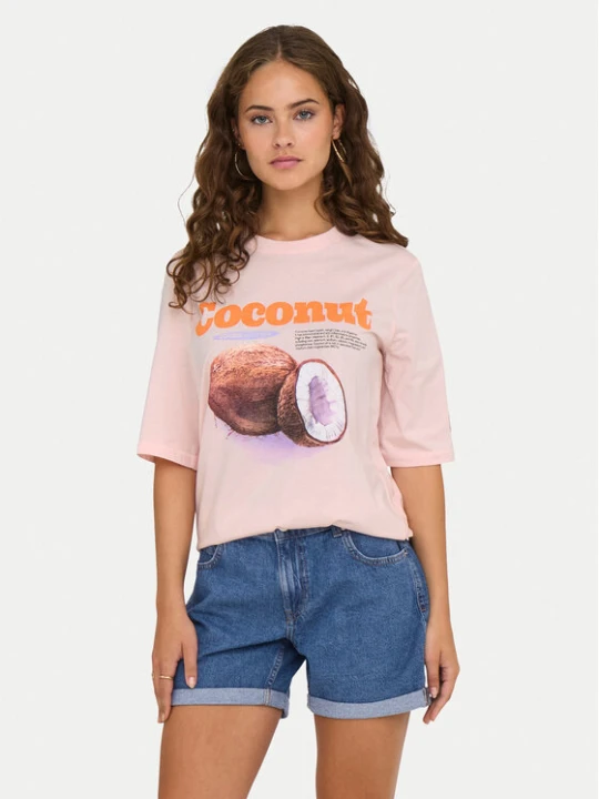 Zdjęcie produktu ONLY T-Shirt Phoebe 15351369 Różowy Regular Fit