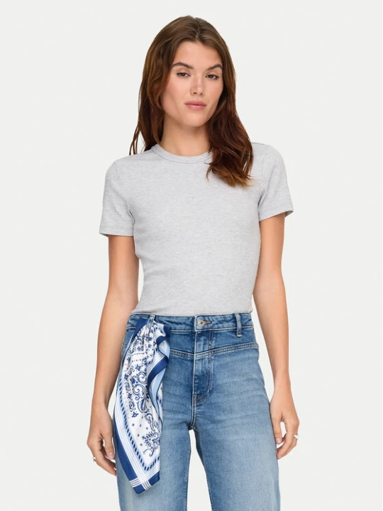 Zdjęcie produktu ONLY T-Shirt Val 15339774 Szary Slim Fit
