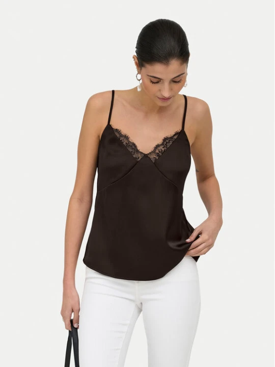 Zdjęcie produktu ONLY Top Faraya 15380254 Brązowy ciemny Regular Fit
