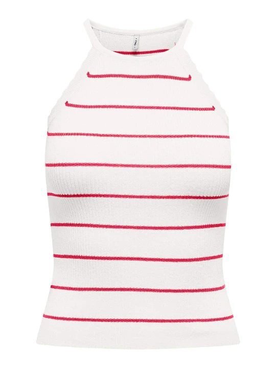 Zdjęcie produktu ONLY Top "Gemma" w kolorze biało-różowym rozmiar: XL