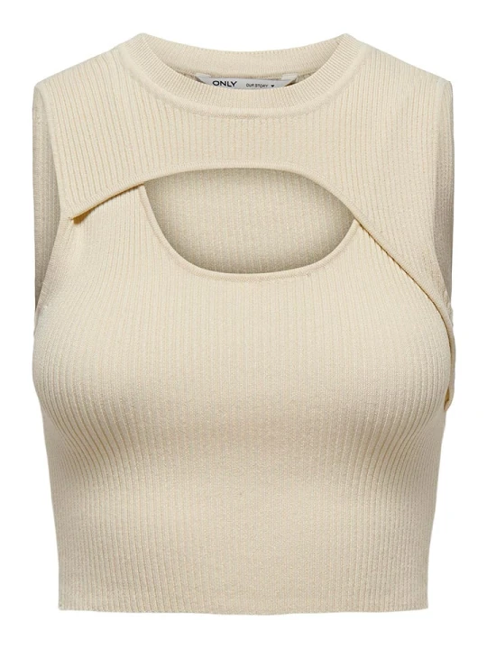 Zdjęcie produktu ONLY Top "Lizan" w kolorze beżowym rozmiar: XL