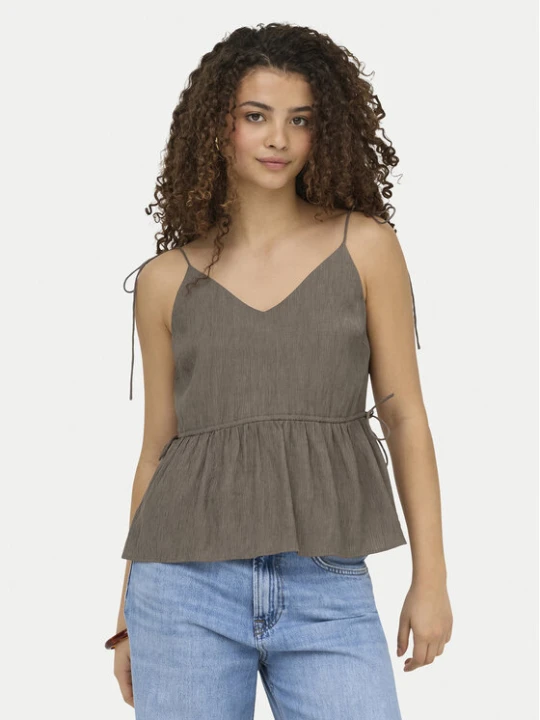 Zdjęcie produktu ONLY Top Nele 15370325 Beżowy ciemny Regular Fit