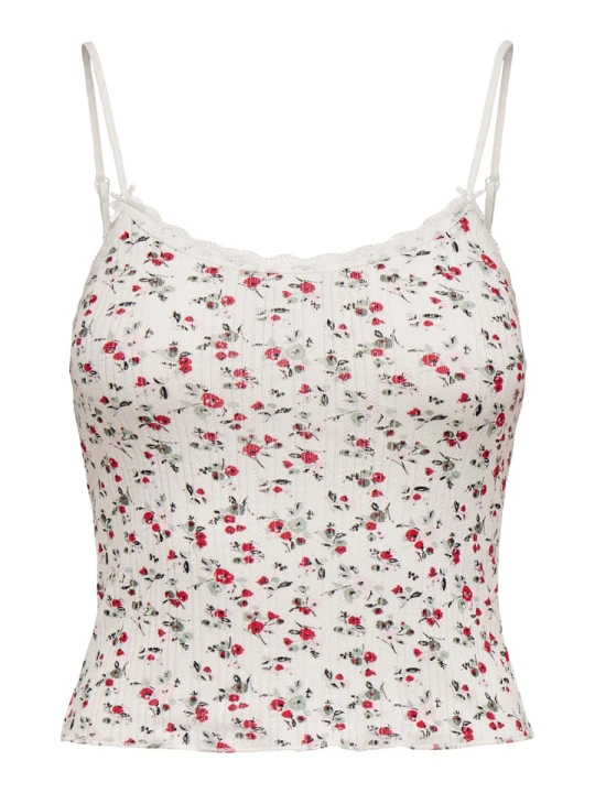 Zdjęcie produktu ONLY Top w kolorze biało-czerwonym rozmiar: XL