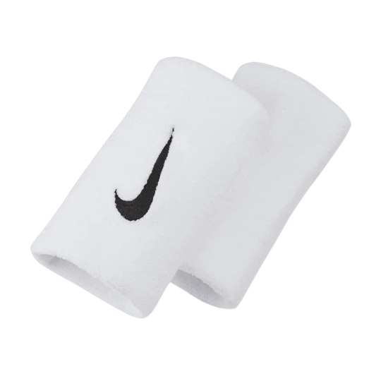 Zdjęcie produktu Opaski tenisowe na nadgarstek NikeCourt Premier Double-Wide - Biel