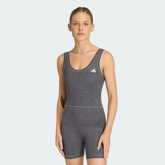 Zdjęcie produktu Optime Essentials Workout Heather Onesie Adidas Grey Four Mel