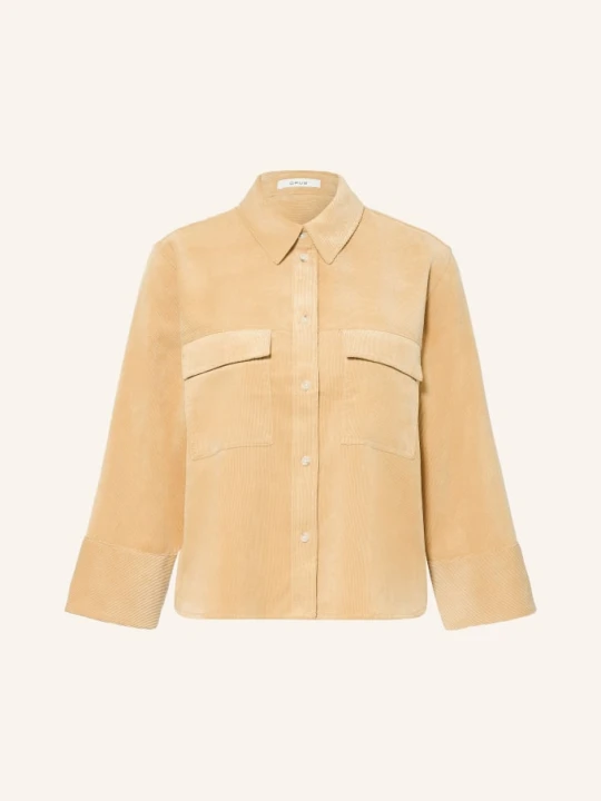Zdjęcie produktu Opus Bluzka Ferrell Z Sztruksu Z Rękawami 3 / 4 beige