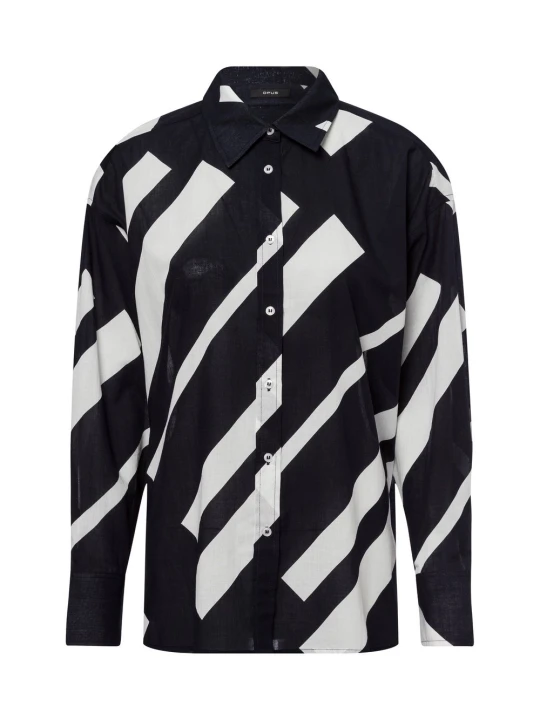 Zdjęcie produktu Opus bluzka koszulowa - Fenlo Stripe Kobiety Bawełna czarny | biały