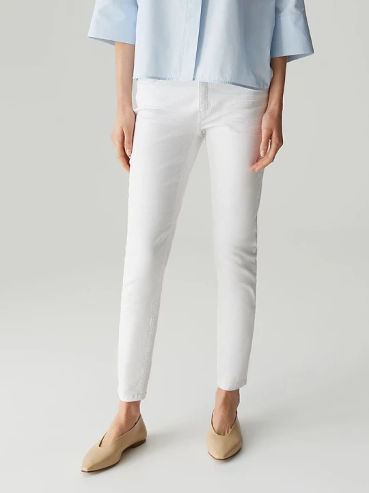Zdjęcie produktu OPUS Dżinsy "Enja" - Slim fit - w kolorze białym rozmiar: 42 / L30