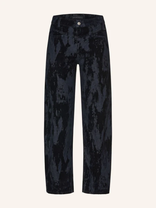 Zdjęcie produktu Opus Pants Jeansy Typu Barrel Mari Cosmo Z Aksamitem blau 7355 night sky